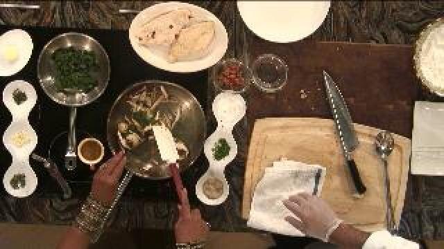 Chef Feker prepares delicious chicken dish with beer