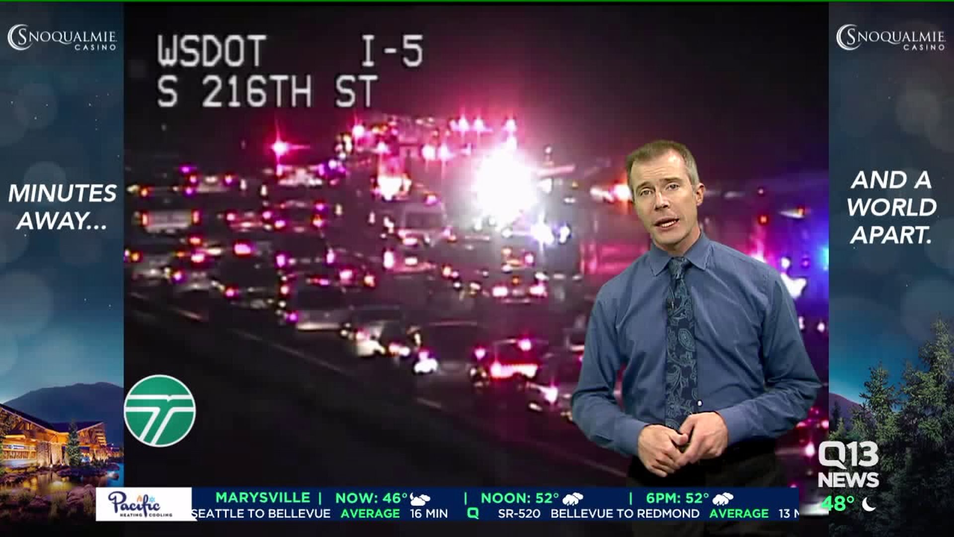 Overturned semi wreaks havoc on morning commute through Kent