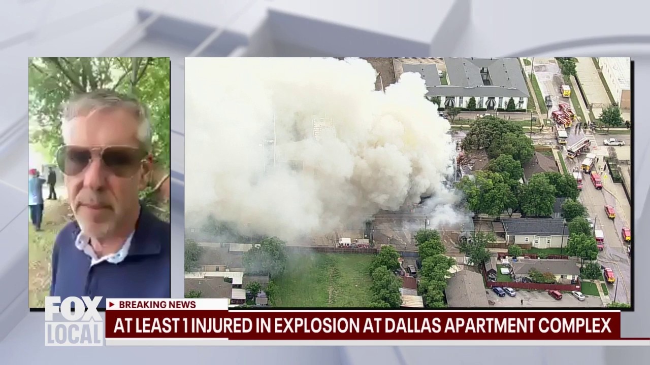 'Hawkeye' reports from scene of explosion at Dallas apartment building