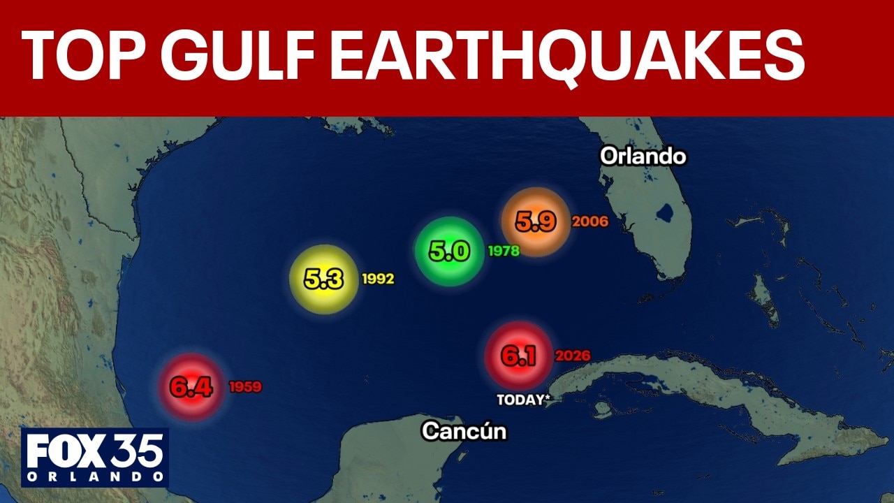 Powerful 6.1M earthquake in Cuba felt in Florida, one of strongest ever recorded in the Gulf