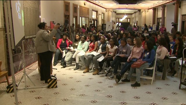 "Girl power" at Milwaukee`s City Hall: Girl`s Day event pairs girls with women in the community