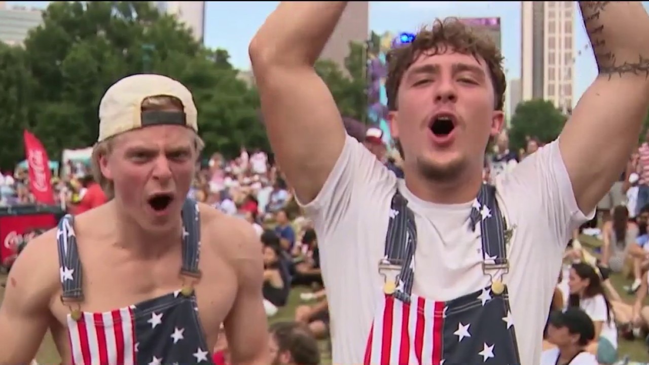 Atlanta fan fest celebrates USA soccer victory