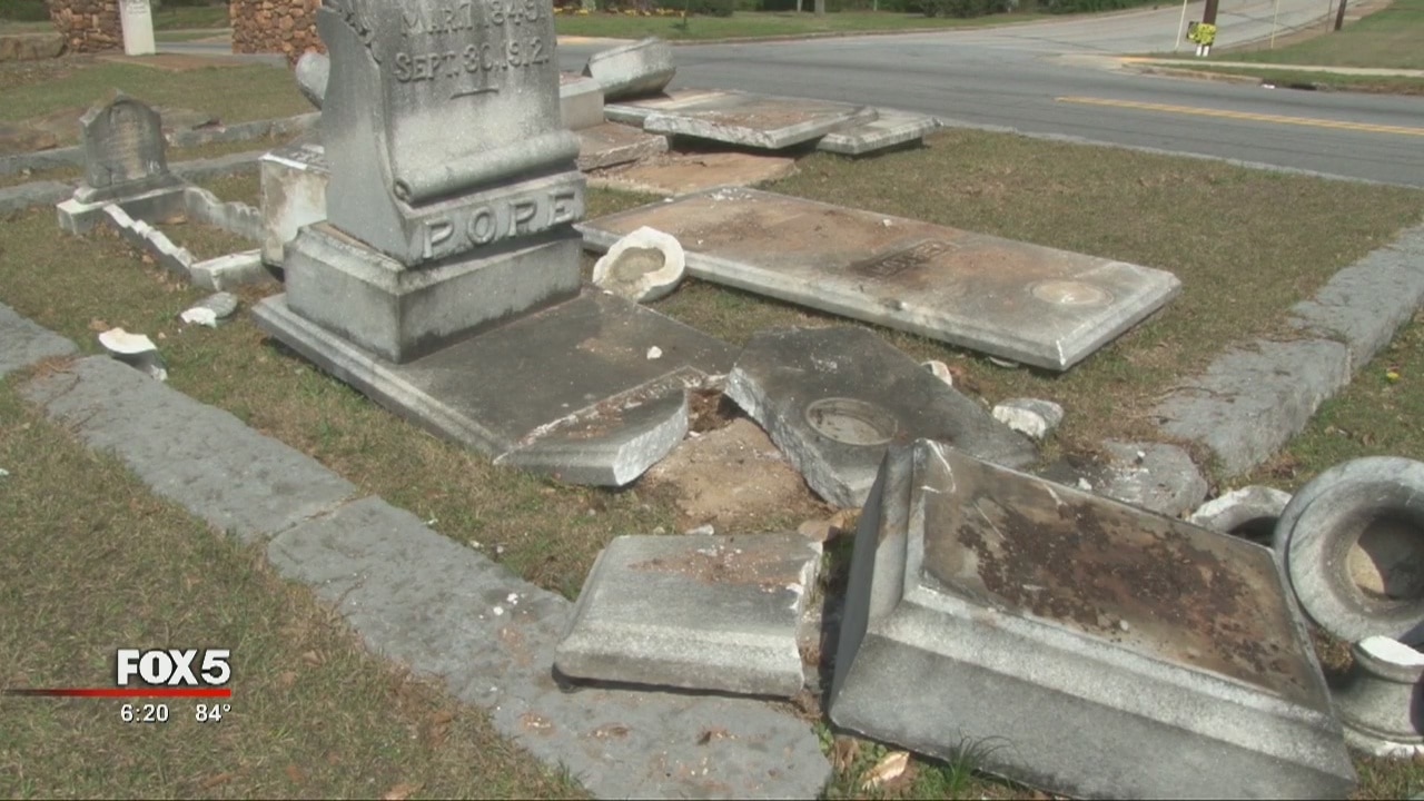 Historic cemetery vandalized