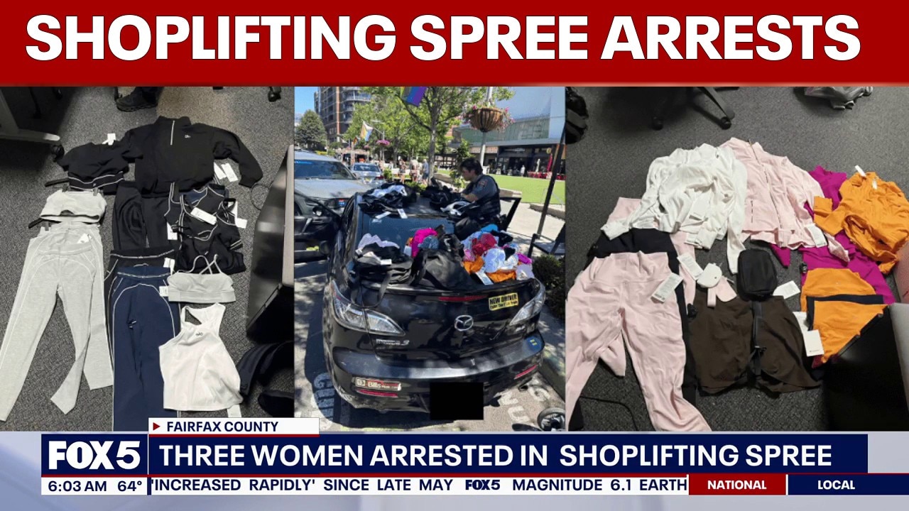 3 women arrested in Tysons Corner shoplifting spree | FOX 5 AT 6AM