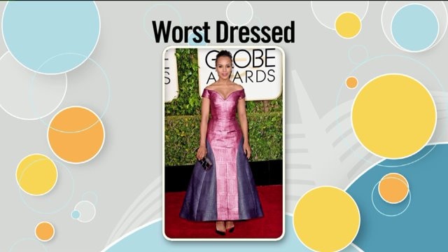 Fashion expert reviews last night`s red carpet fashion at the Golden Globes