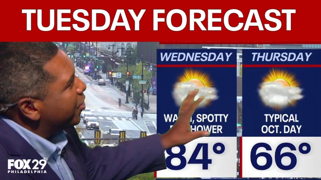 Philadelphia weather: Tuesday evening forecast