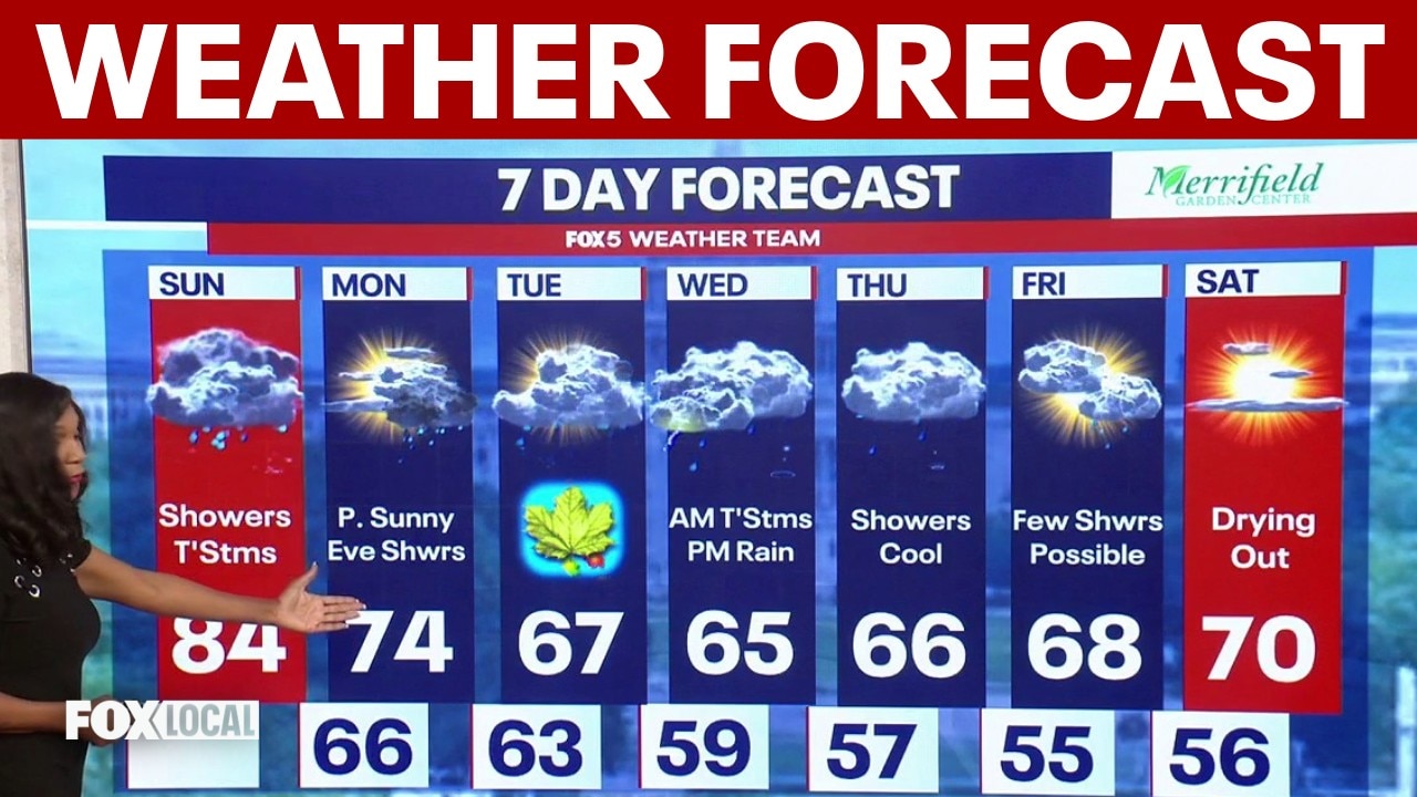 Weather Authority: Daily rain chances expected all week as temperatures drop for fall
