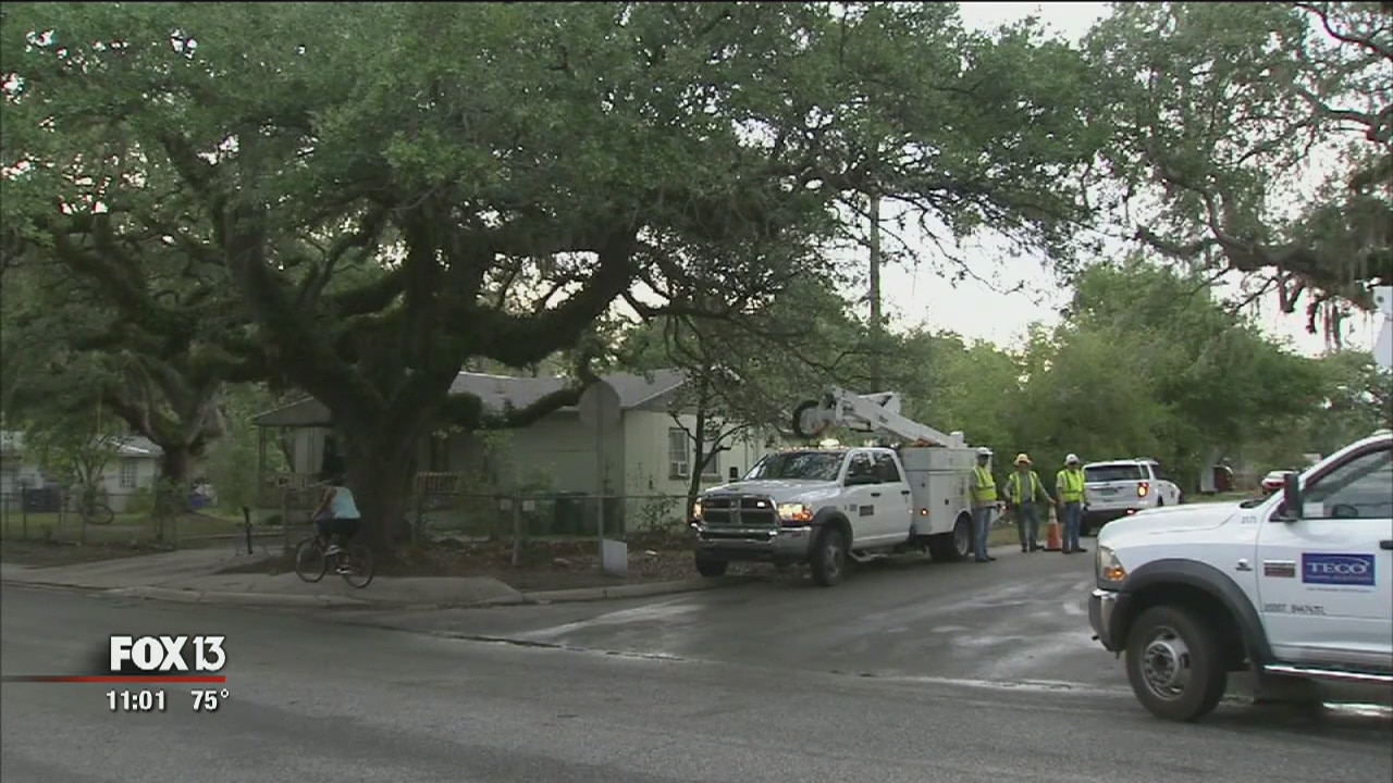 Lightning strike takes down power lines; injures 2