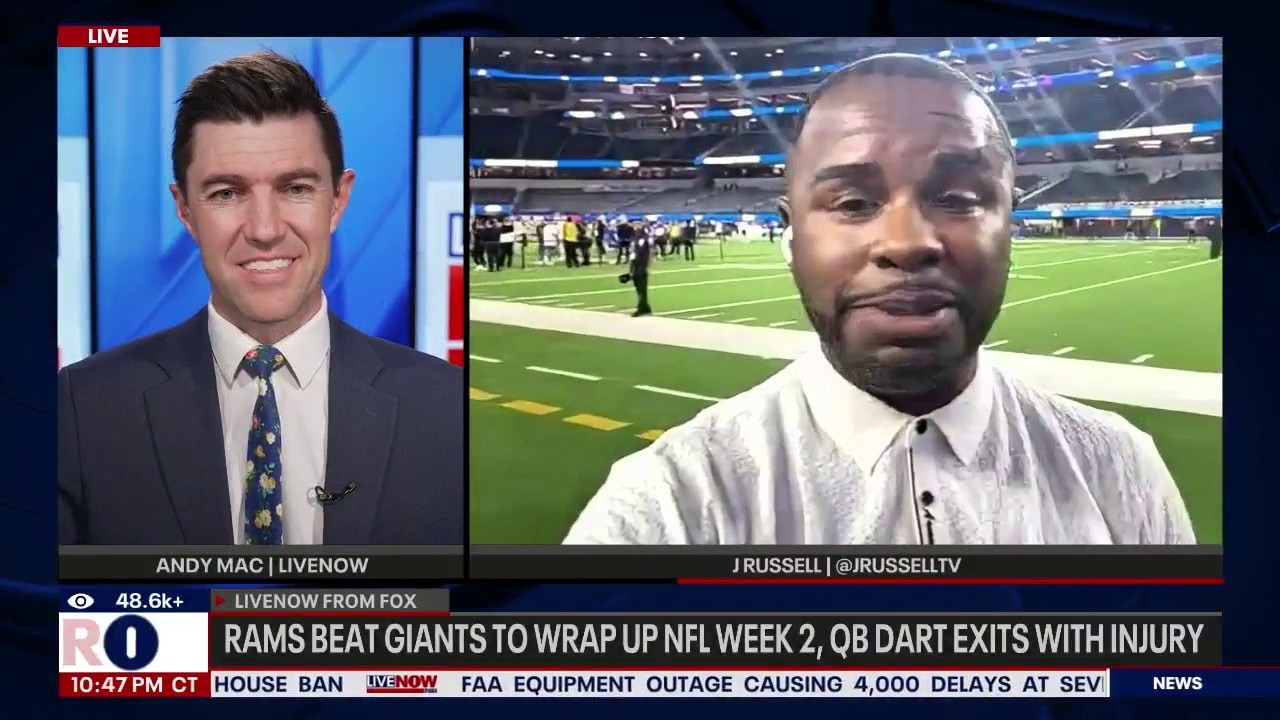 Rams beat Giants 28-6, Jaxson Dart injured