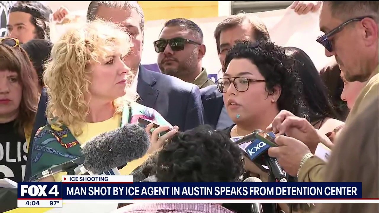 Man shot by ICE agents in Austin speaks to reporters