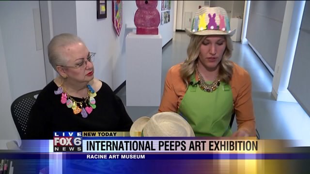 Laura makes her own PEEPS art project