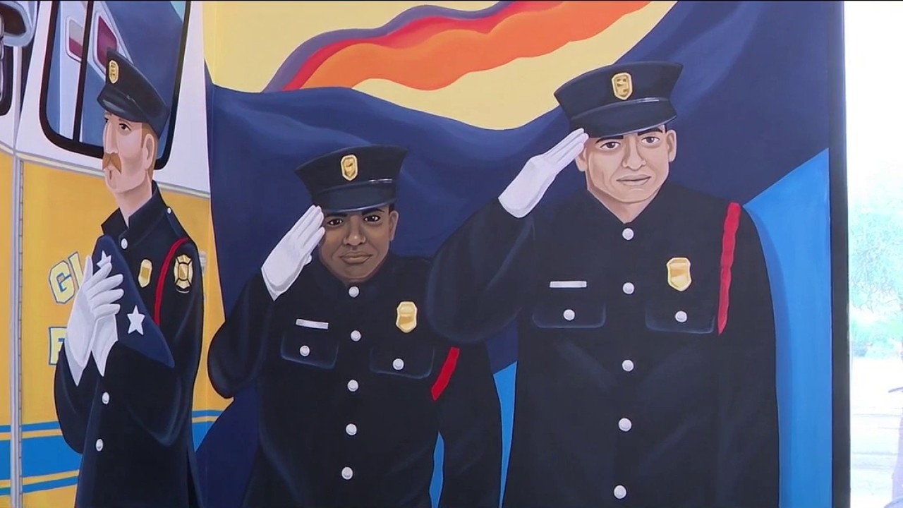 New Glendale mural honors legacy of firefighting