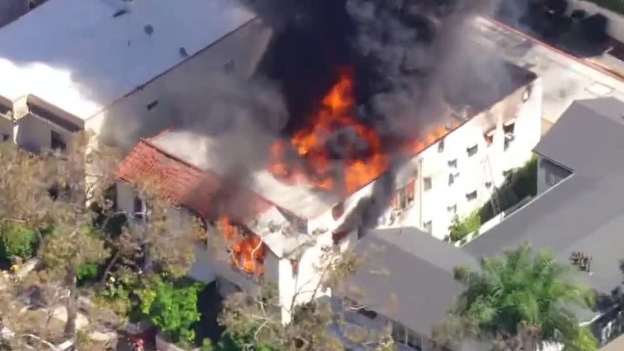 Beverly Hills fire forces partial roof collapse