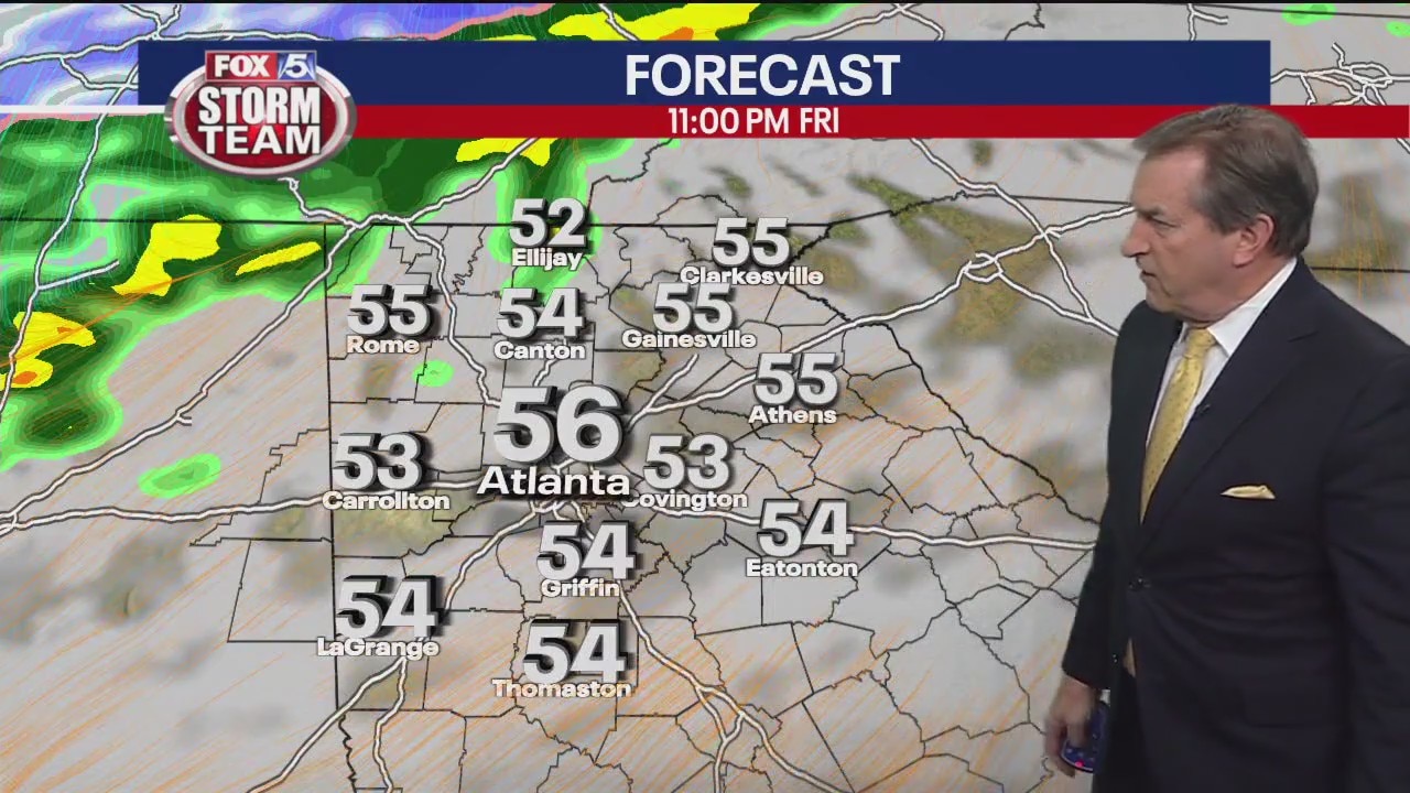 Thursday evening forecast