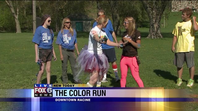 Laura gets doused in color as she learns about The Color Run