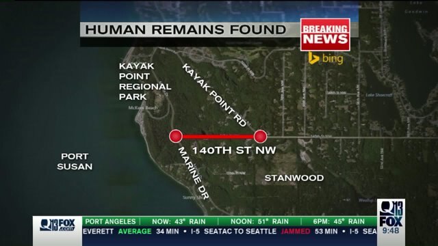 Human remains found at Kayak Point