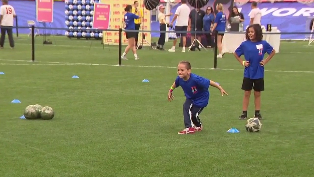 Kids play at SoFi Stadium after LA World Cup matches
