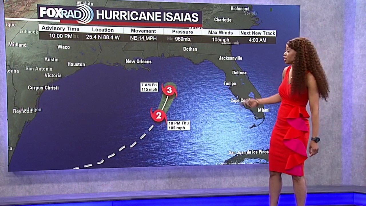 Houston weather: Hurricane Isaias strengthens to strong Category 2 storm