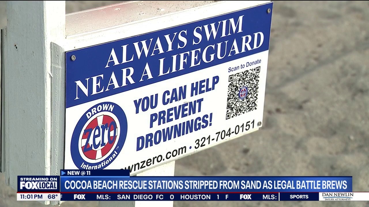 Life-saving Drown Zero stations removed from Cocoa Beach