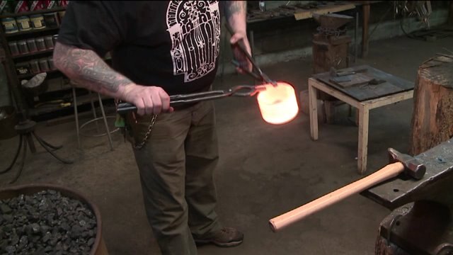 You can learn some basics of blacksmithing