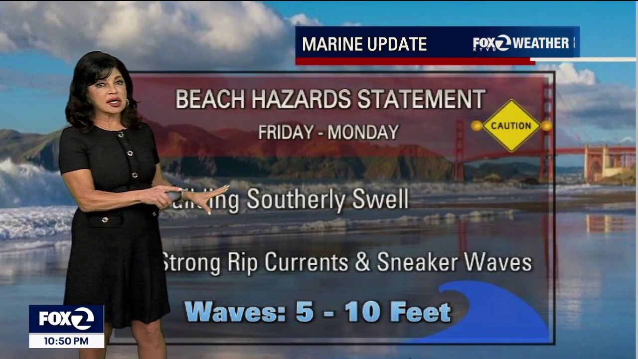 Hazardous beach conditions through the Holiday