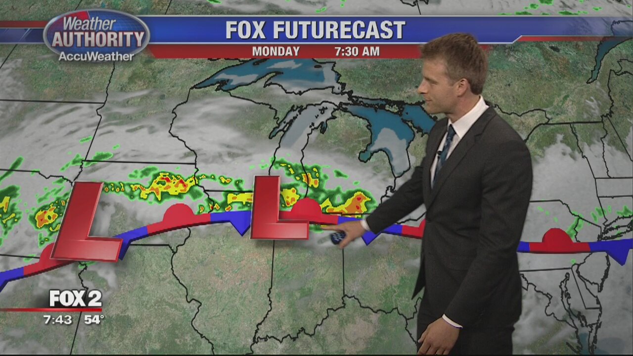 Showers and storms to start the week!