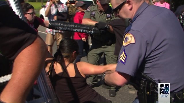 Trump protestors