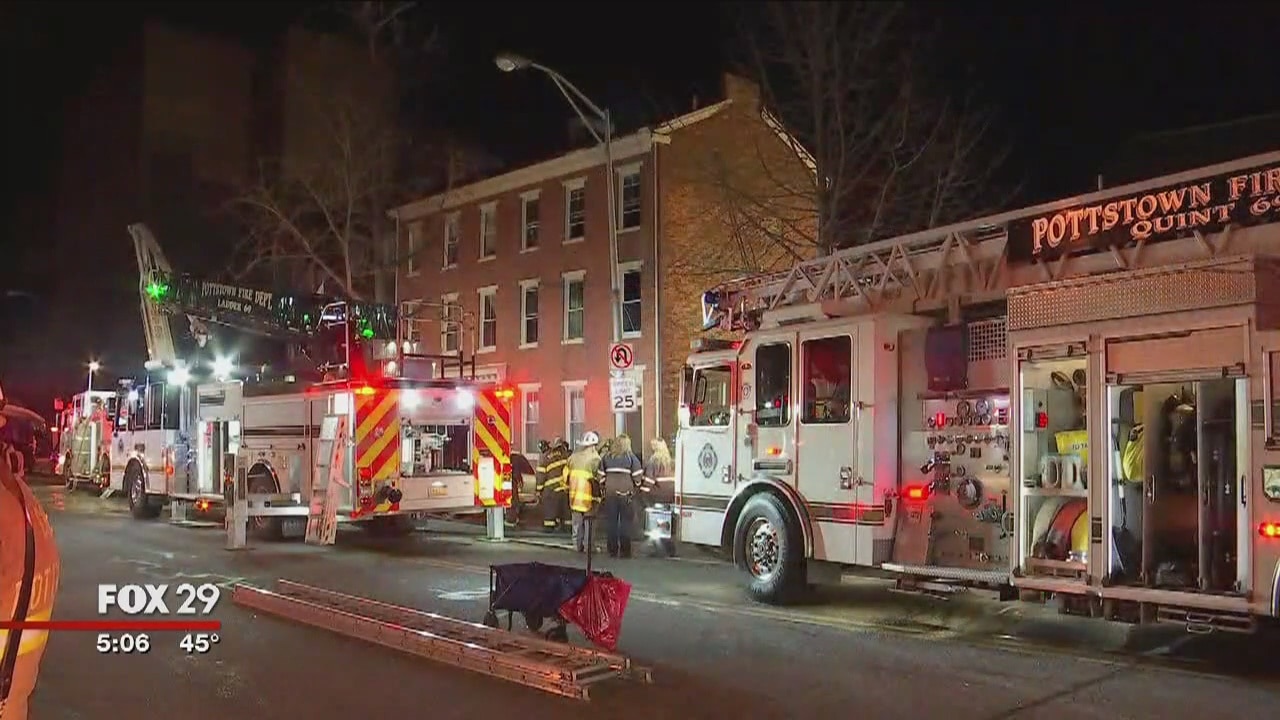 1 dead, 9 families displaced after fire in Pottstown