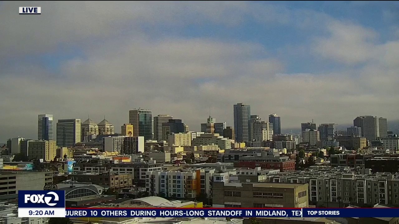 Summer like pattern over the Bay today