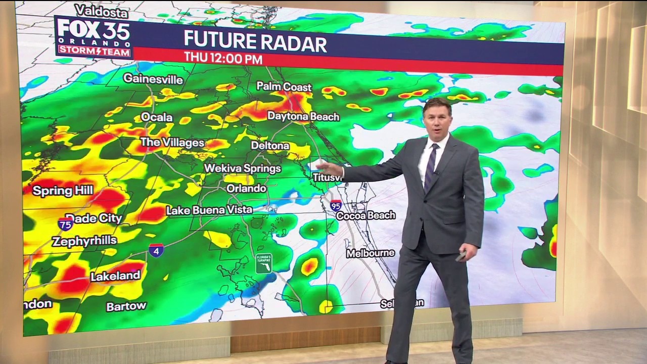 Orlando AM Weather Forecast: Rainy weather continues