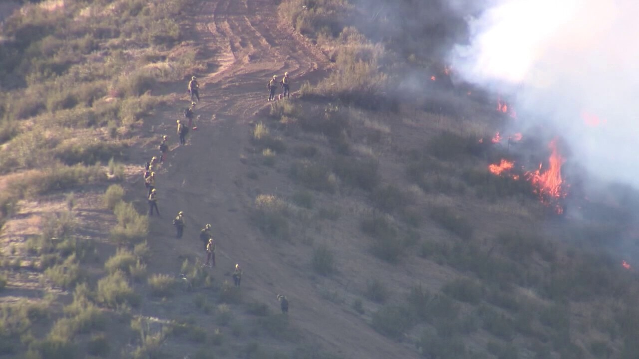 Mines Fire still burning in Santa Clara County