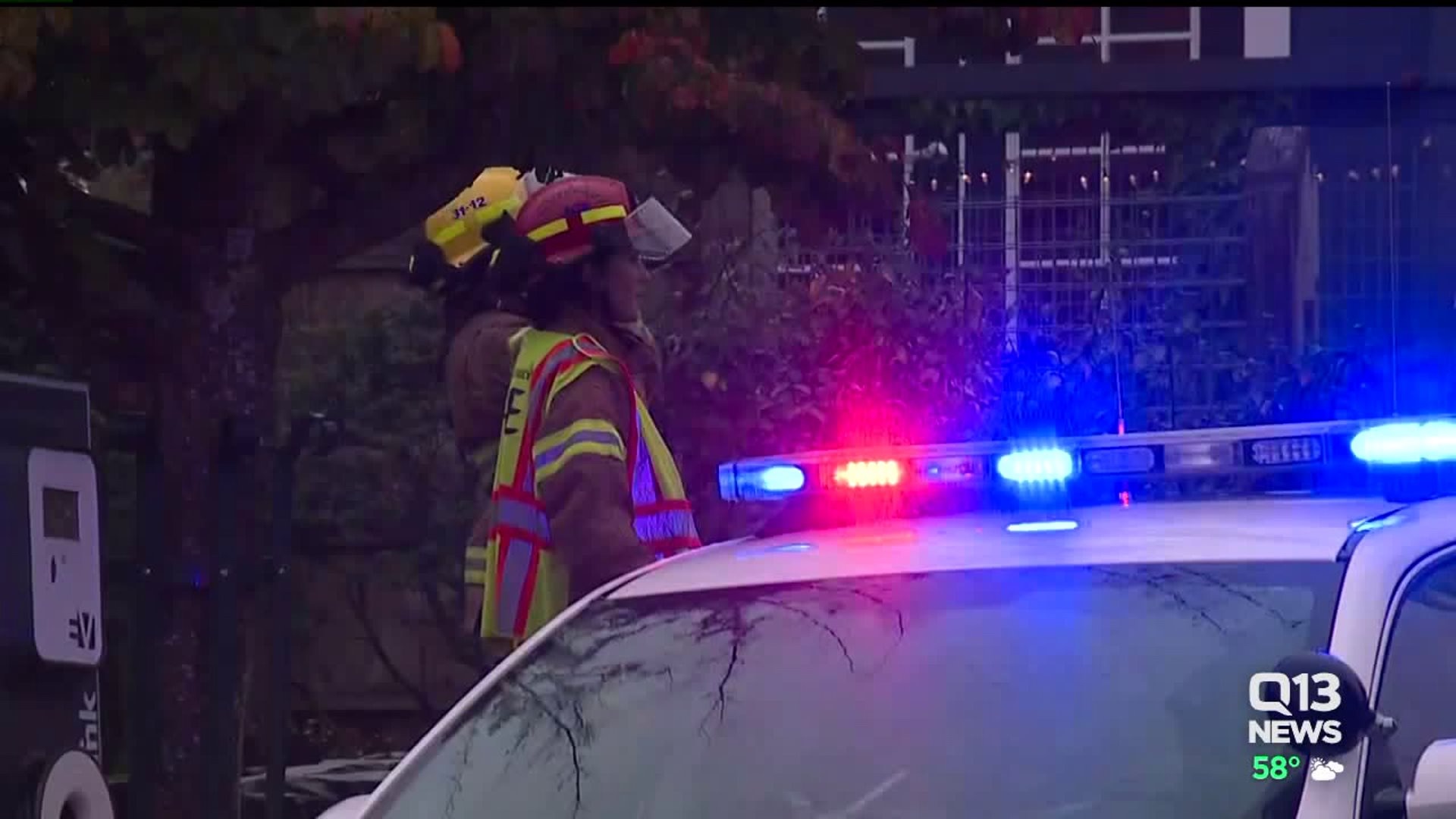 Strong winds in North Sound knocked down tree branches, power poles
