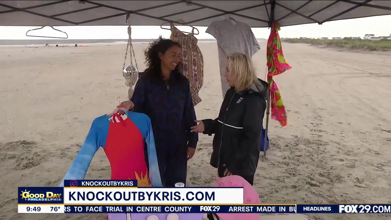 Knockout by Kris custom beach apparel