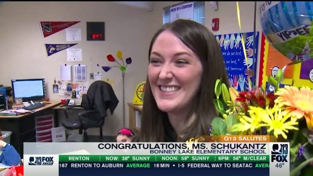 Q13 salutes Ms. Schukantz of Bonney Lake Elementary