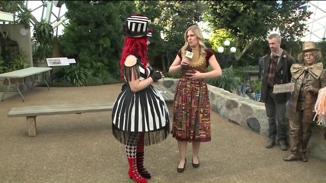 Laura learns about Gardens & Gears Steampunk Day