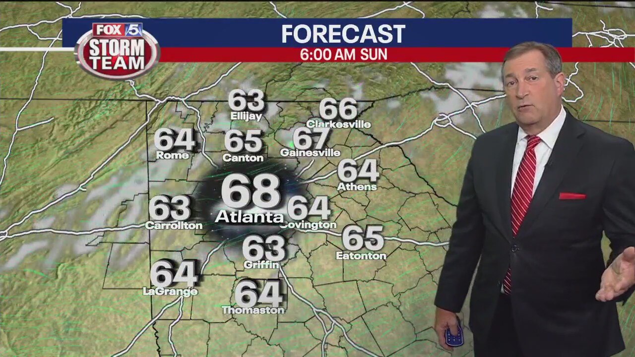 Friday evening forecast