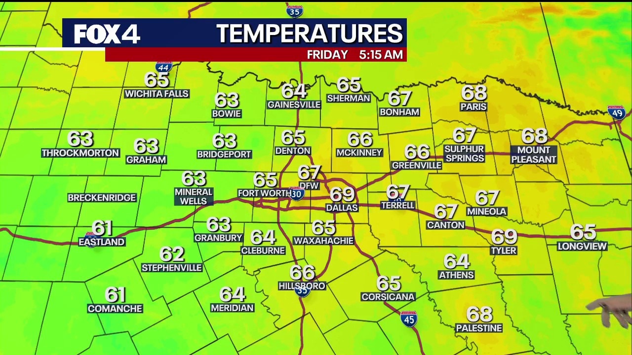 Dallas weather: October 30 morning forecast