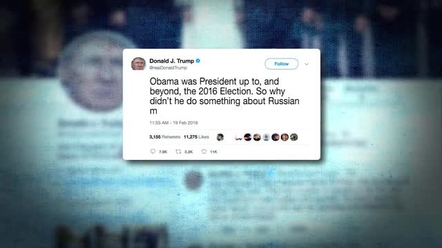 Trump attacks Obama in tweet over Russian meddling