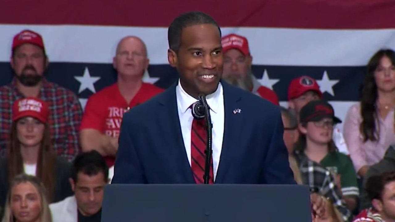 John James speaks at GOP rally in Port Huron