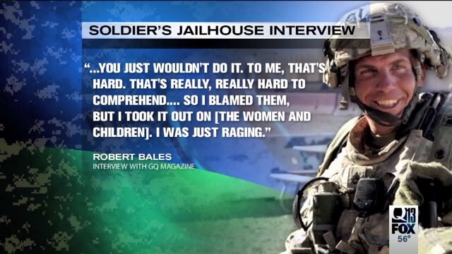 Convicted JBLM soldier Robert Bales talks about massacre