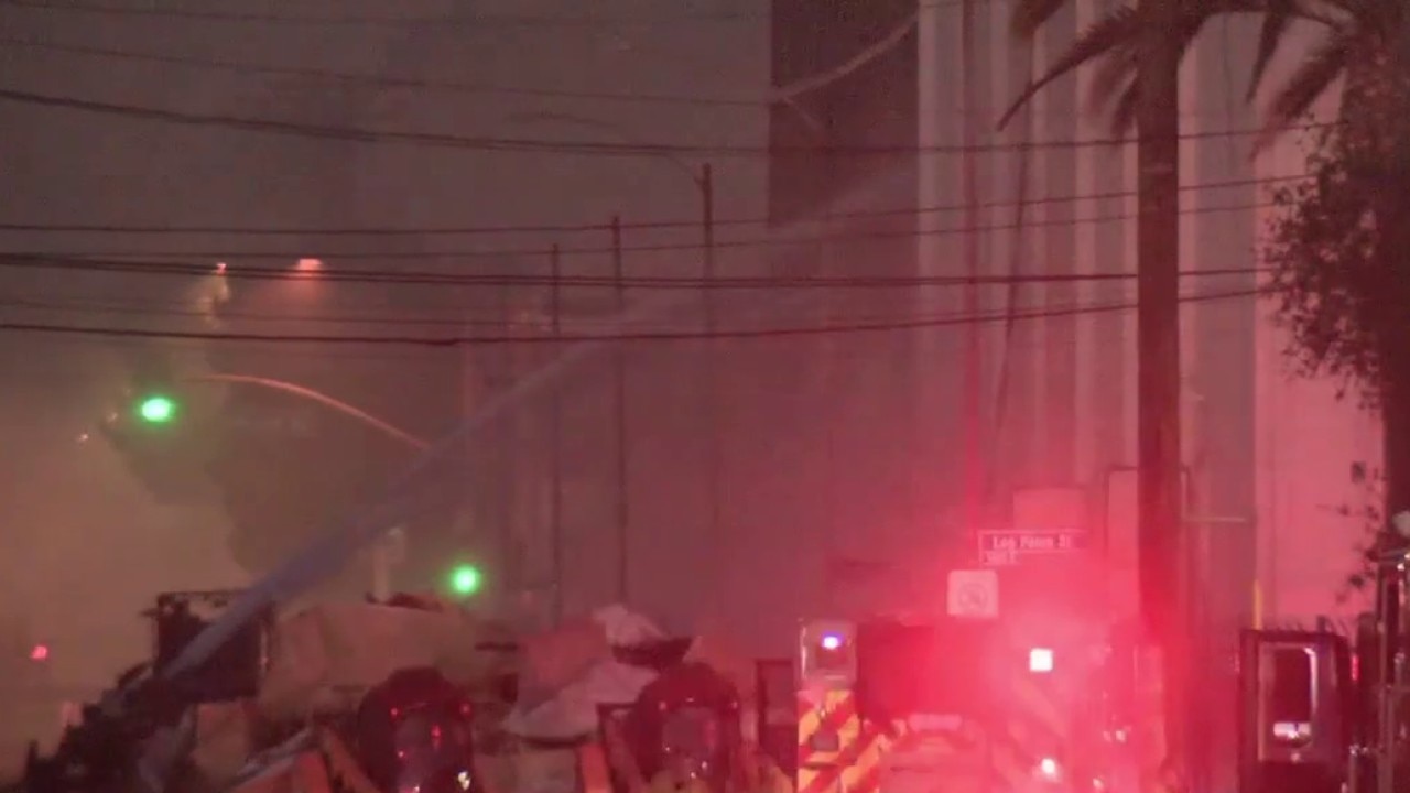 Boyle Heights warehouse fire burns for sixth day