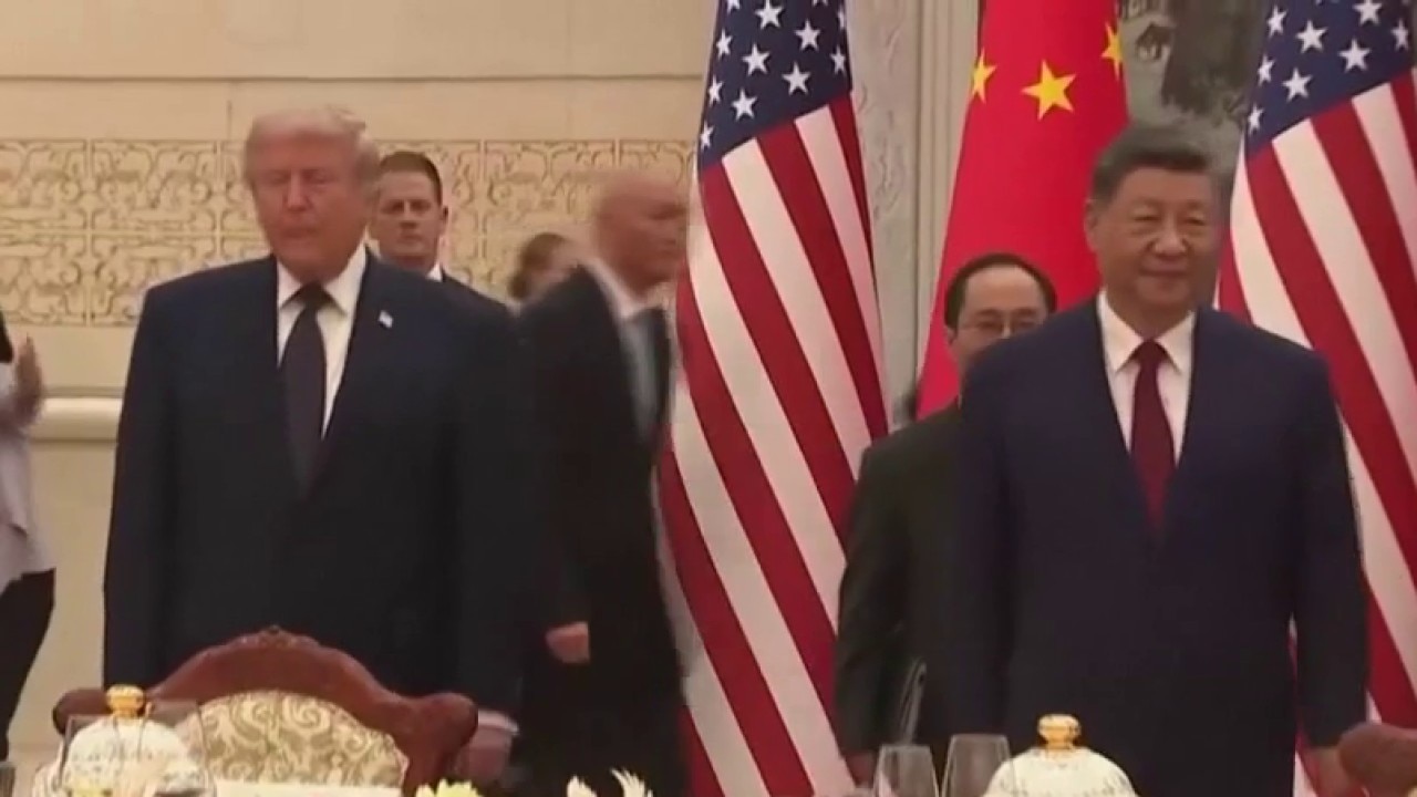 President Trump touts trade deals following meeting in China