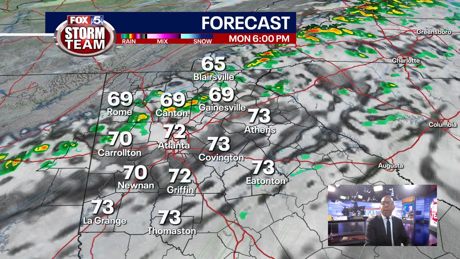Monday Evening Forecast