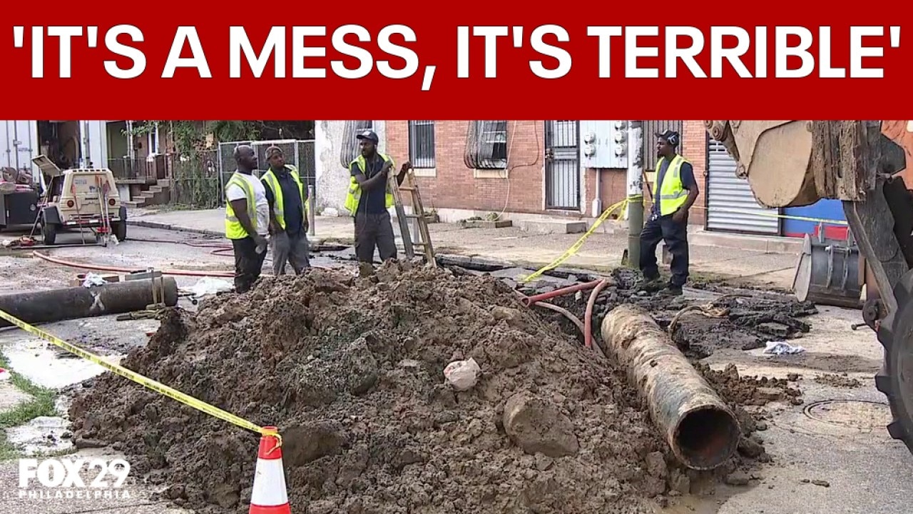 Nicetown water main break: 18 homes lose water service  