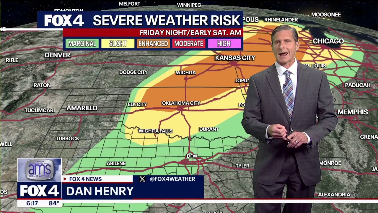 Dallas weather: Apr. 16 evening forecast