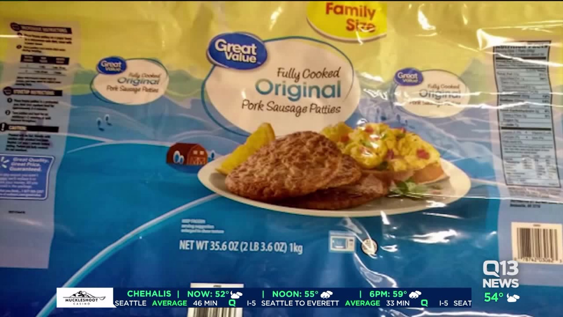 More than 6,000 pounds of frozen meat sold at Walmart recalled for possible salmonella contamination
