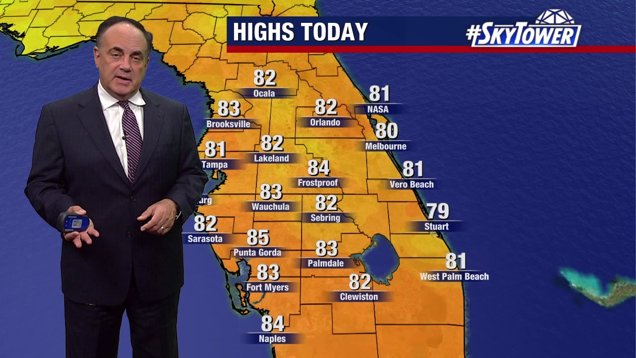 Saturday evening forecast