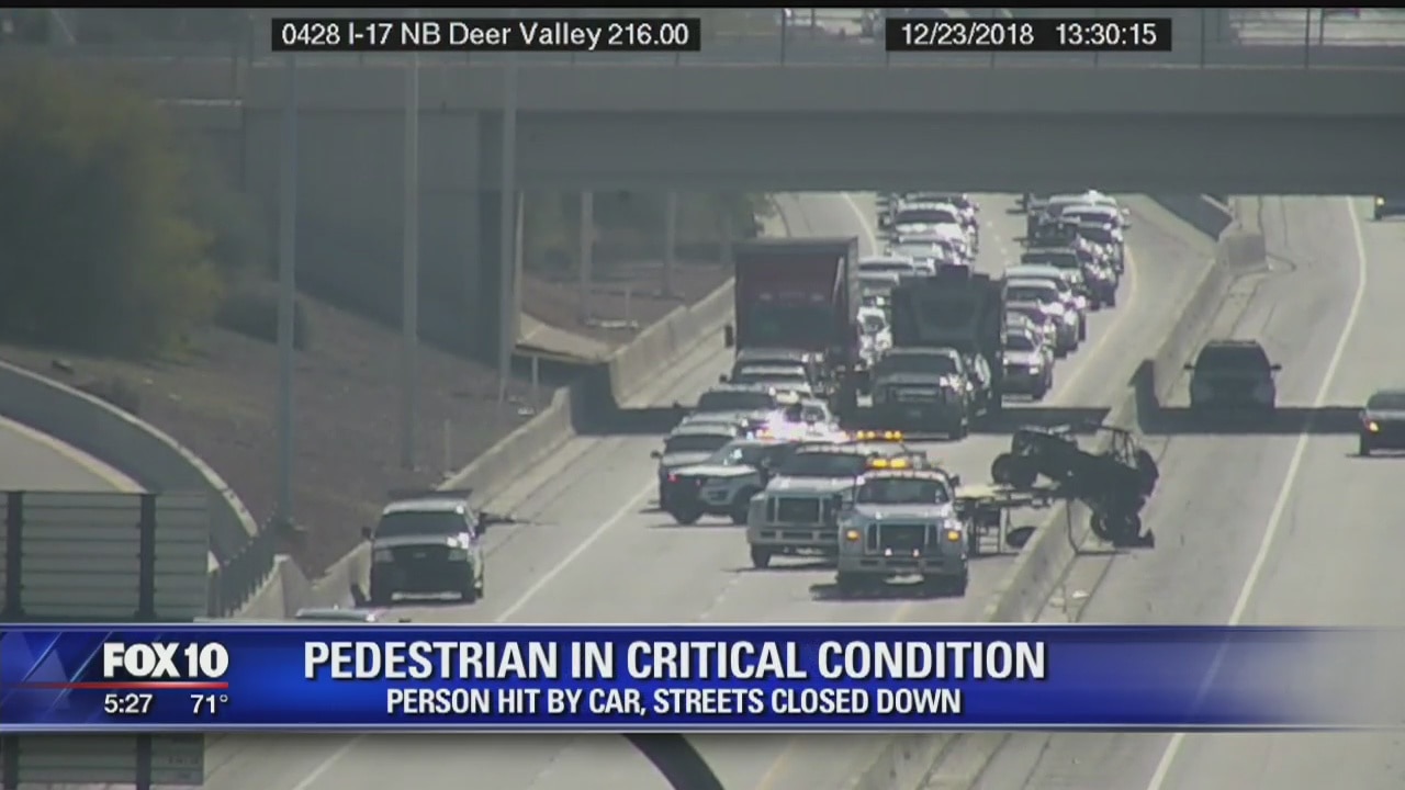 PD: Pedestrian in critical condition after being hit by car at 7th Ave. and W. Portland St.