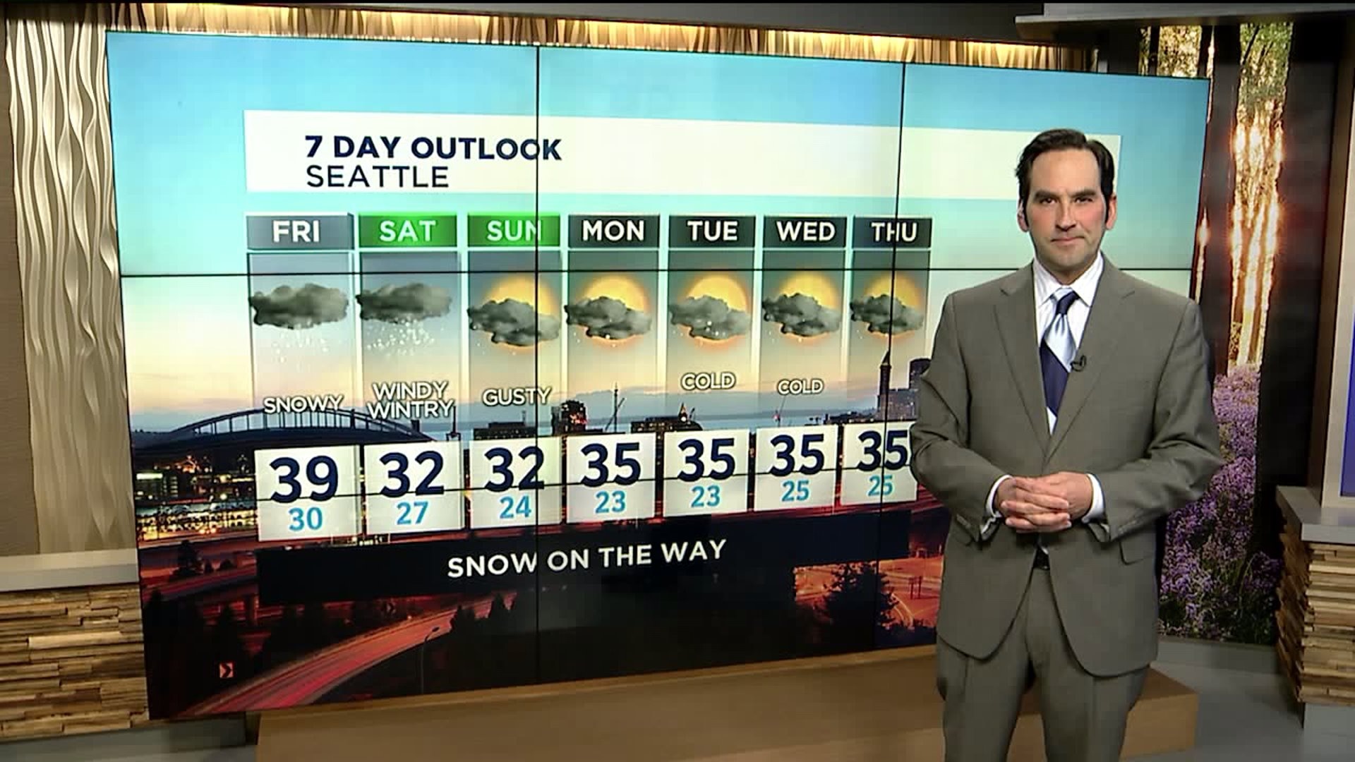 Q13 News evening weather forecast