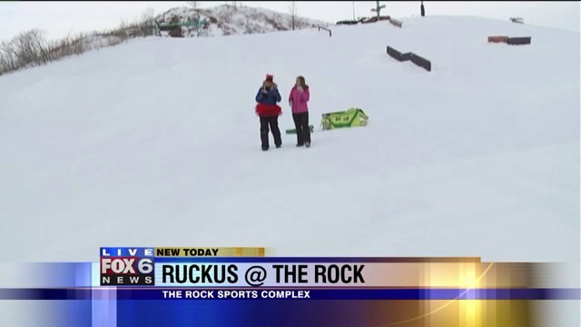 Laura has a blast in the snow